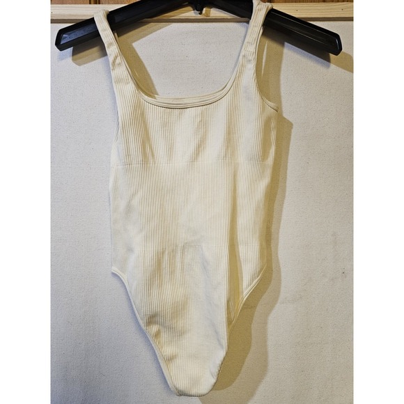 OQQ lot Of 3 Yoga Bodysuits, Cream, Brown And Black Size Small - Picture 10 of 12